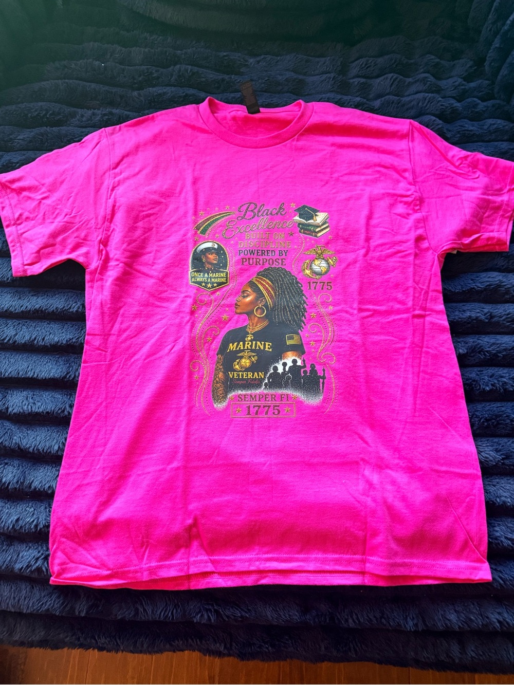 African American Marine Veteran Shirt